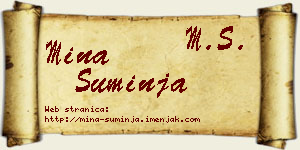 Mina Suminja vizit kartica
